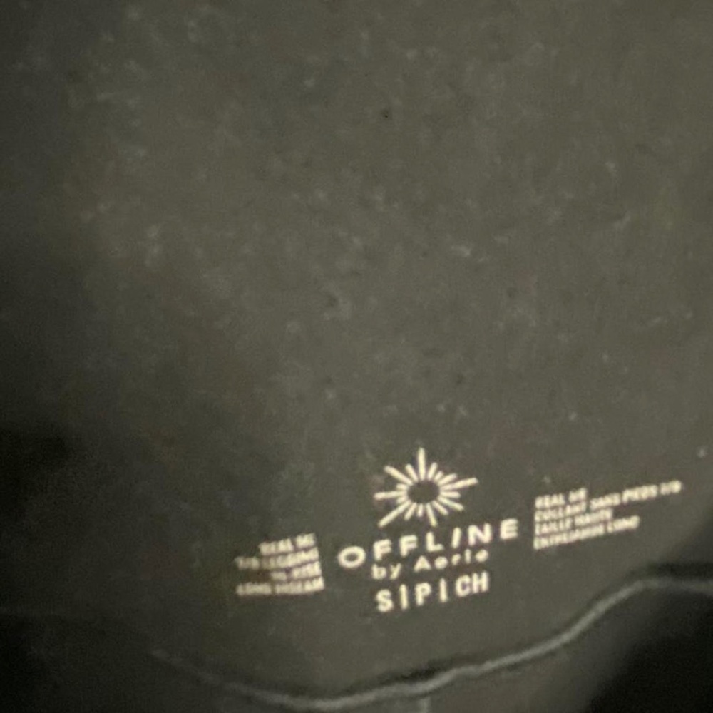 never worn tiktok viral american eagle aerie black cross over leggings